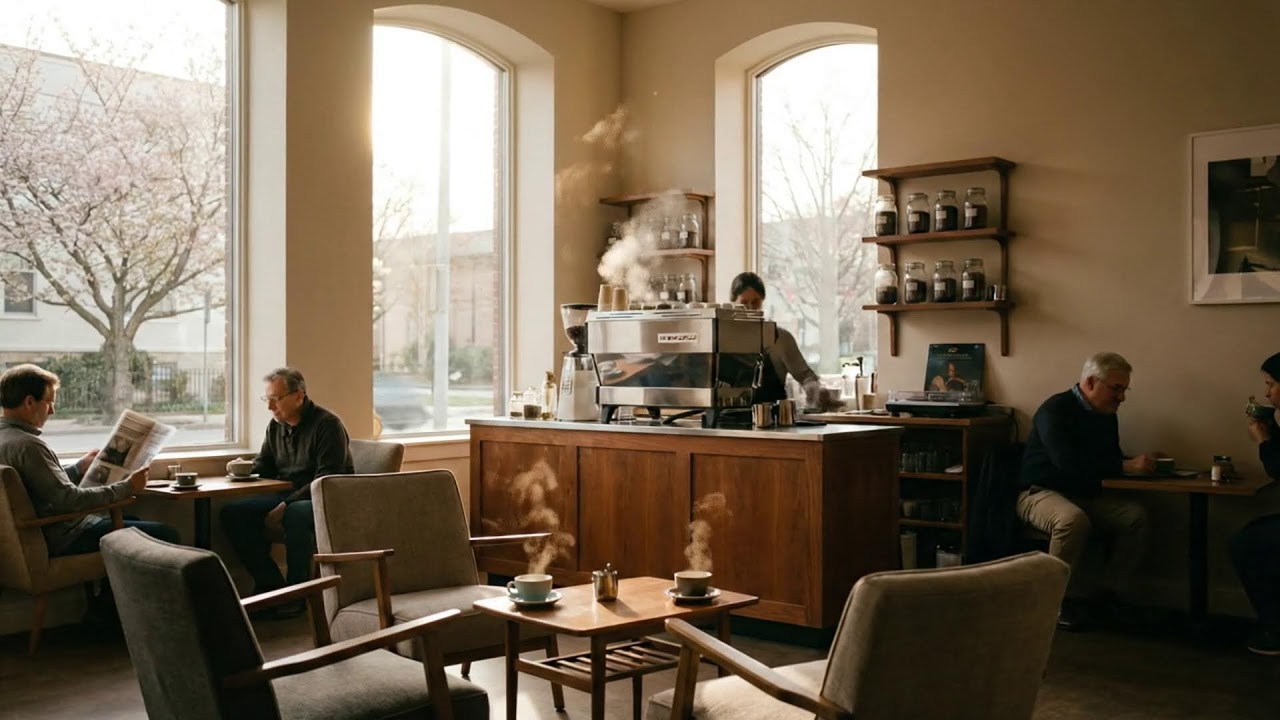 봄 공기, 따뜻한 커피, 부드러운 재즈 ☕🌿🎶