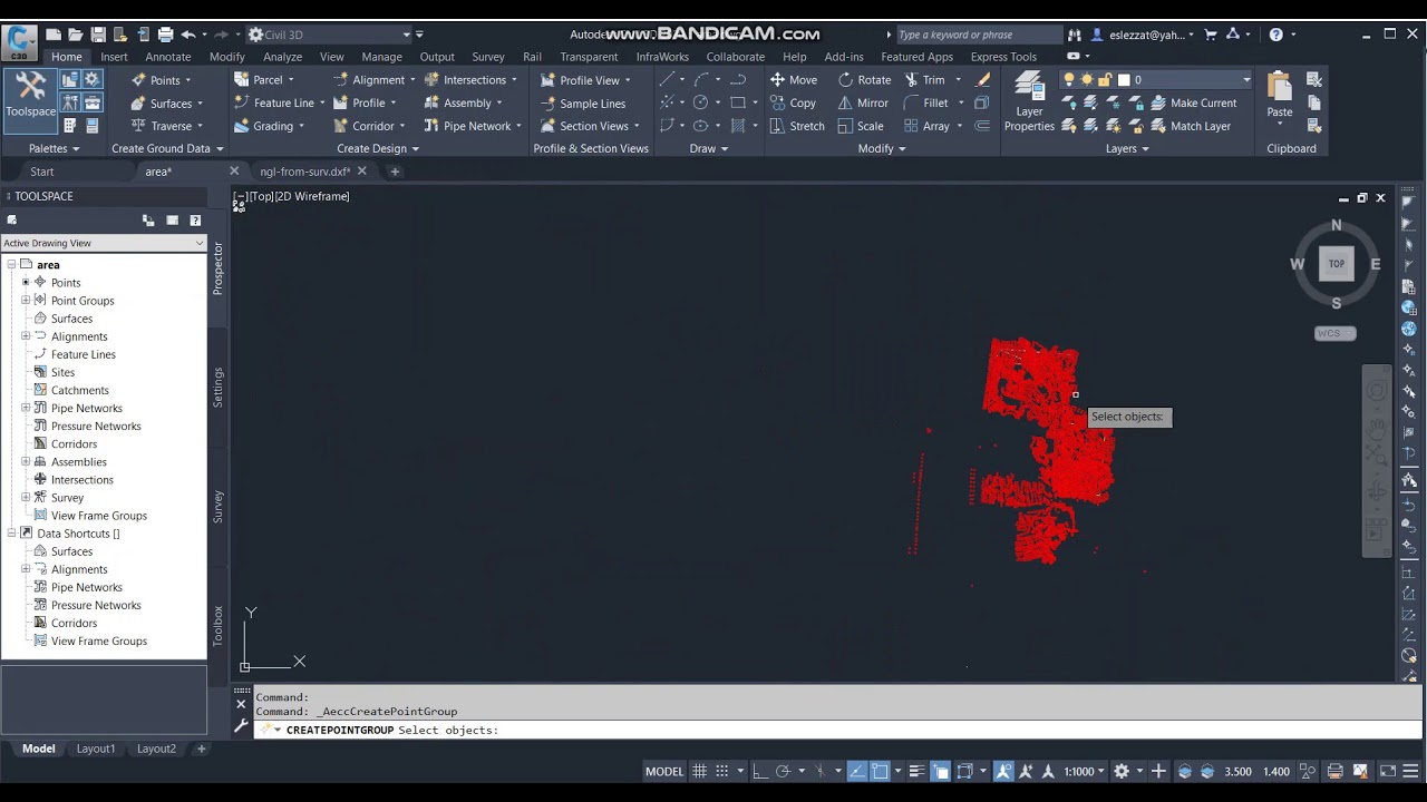 Convert point 001 تحويل النقاط بطريقه مباشره من صيغه dxf  الي السيفل ثري دي