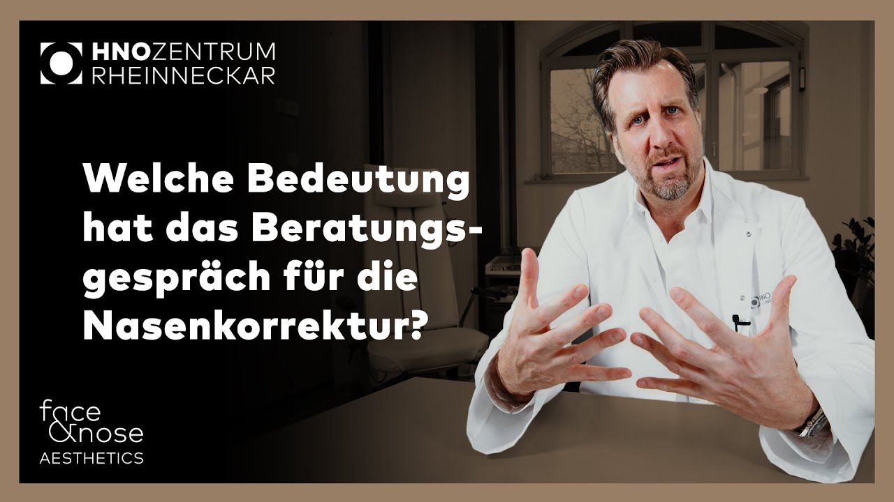 Nasenkorrektur | Frag Prof. Riedel | Welche Bedeutung hat das Beratungsgespräch ?