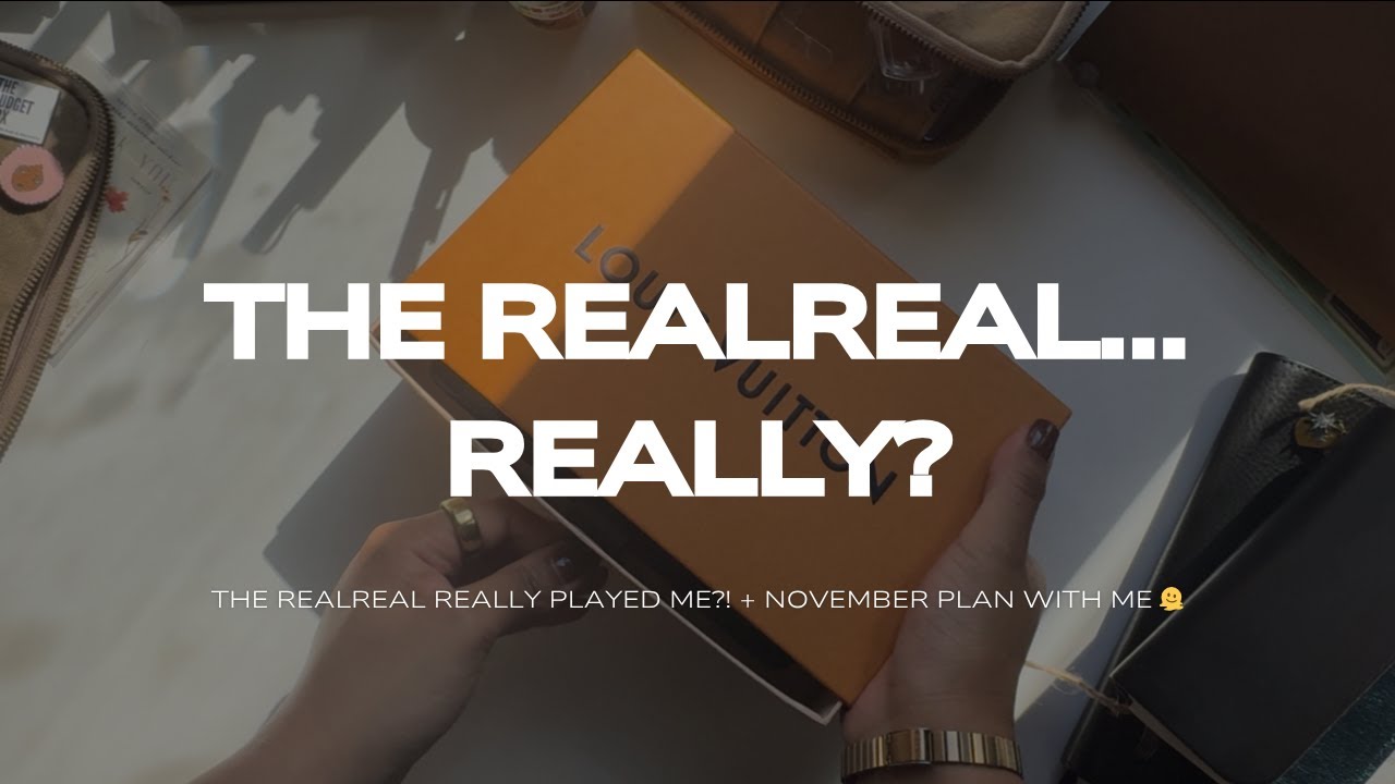 did therealreal sell me a fake louis vuitton agenda?! | + november plan with me | fortheplannergirls