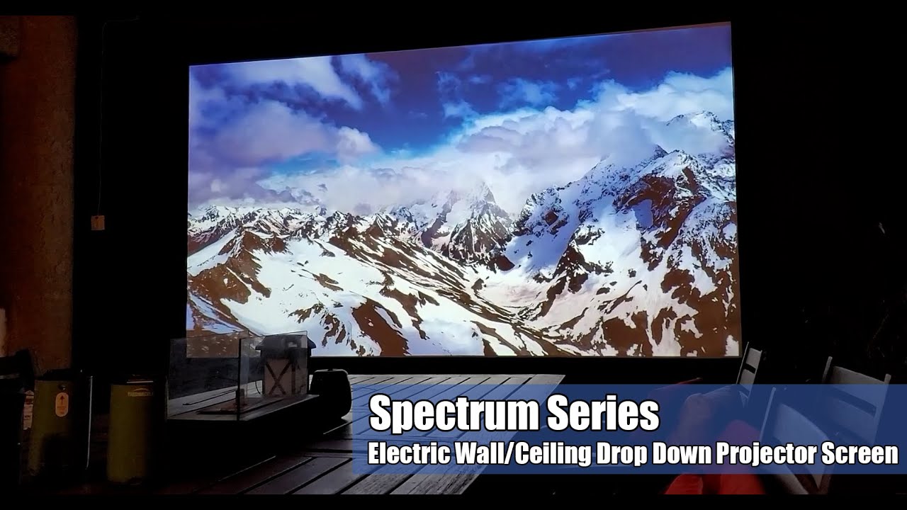 Elite Screens Spectrum Series: the Perfect Solution for Electric Wall/Ceiling Drop-Down Screens