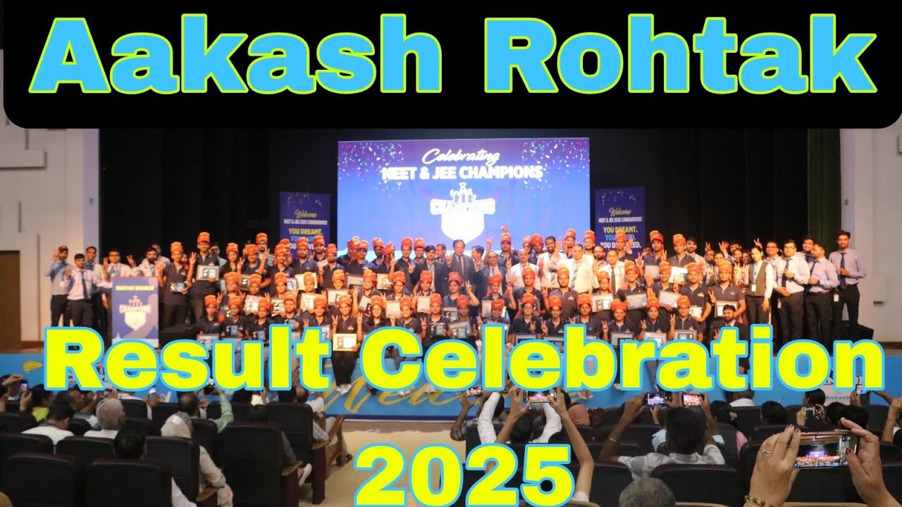 Aakash institute Rohtak Neet Jee celebration 7 July 2025