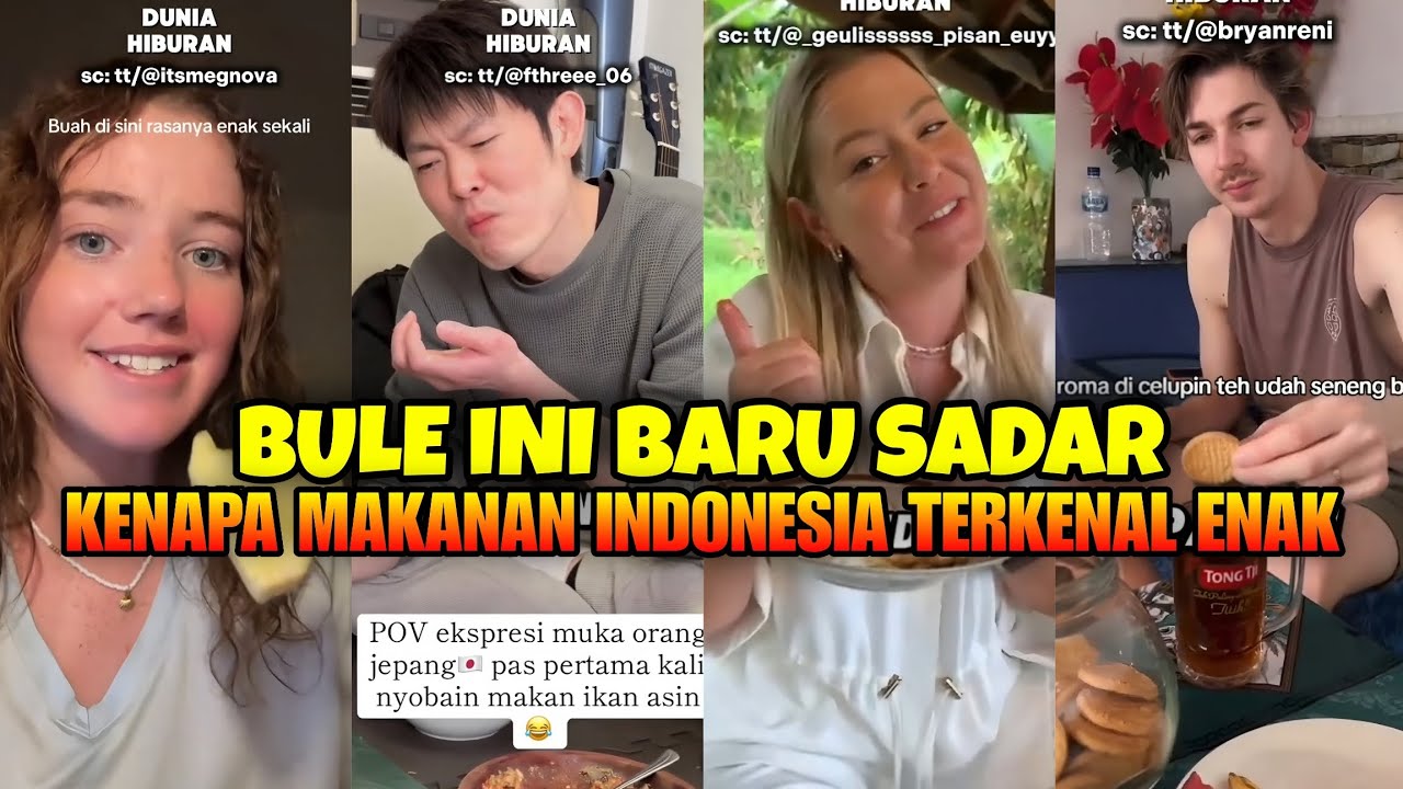 Bule Ini Baru Sadar Kenapa Makanan Indonesia Terkenal Enak