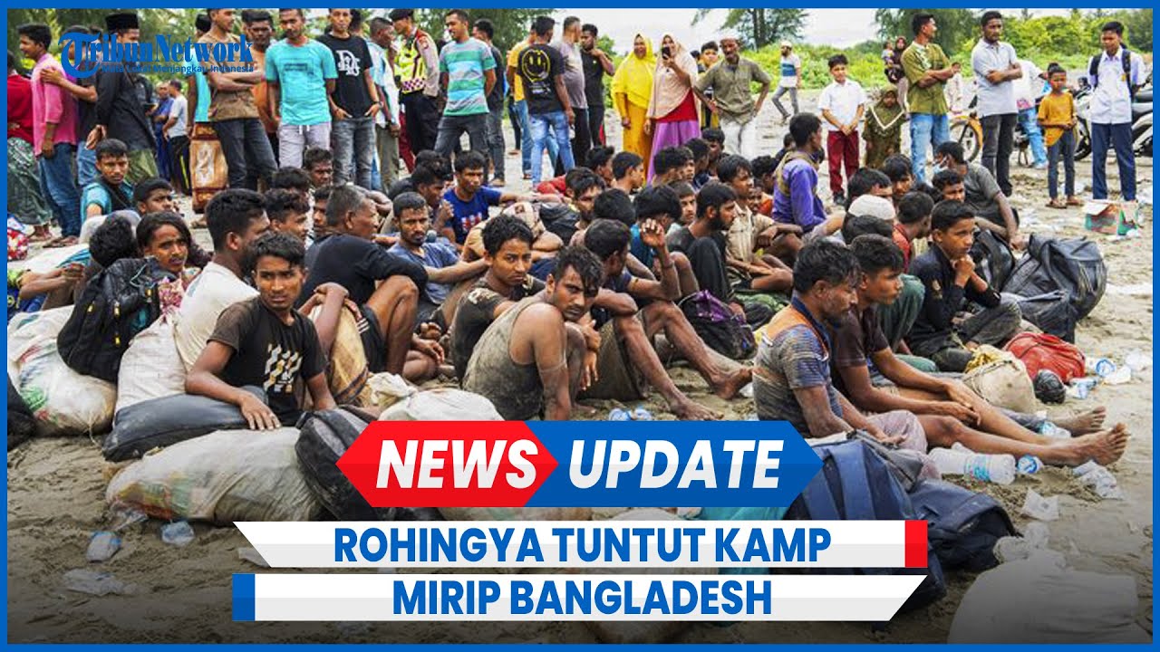 Ratusan Pengungsi Rohingya Tuntut Penampungan seperti Kamp Bangladesh