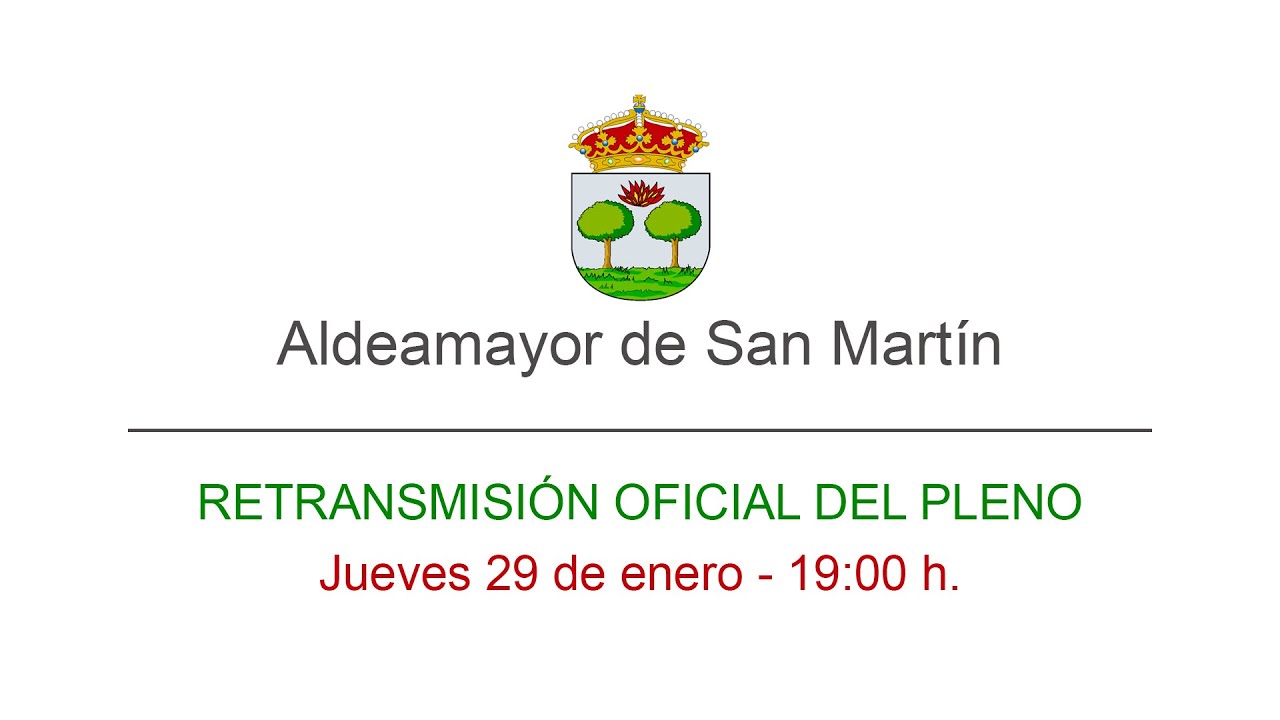Pleno Oficial del Ayto. de Aldeamayor de San Martín 29-01-26