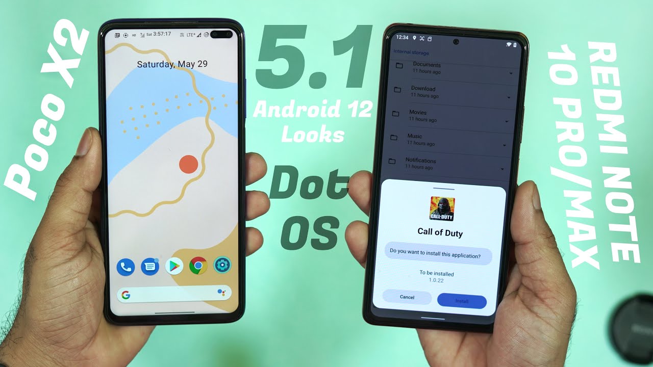 Dot OS 5.1 Official Review, Android 12 Feels 🥰, Poco X2 and Redmi Note 10 Pro/Max Review, New Ui