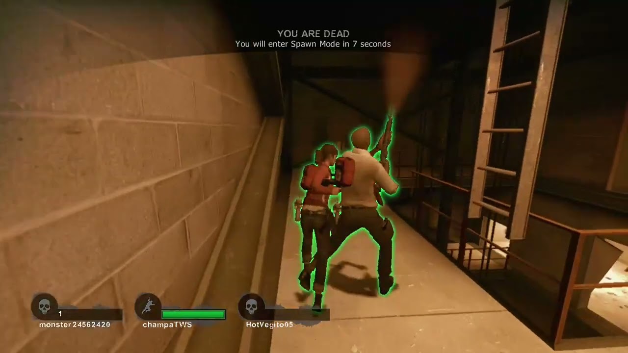L4d2 vs jockey takes 'em down
