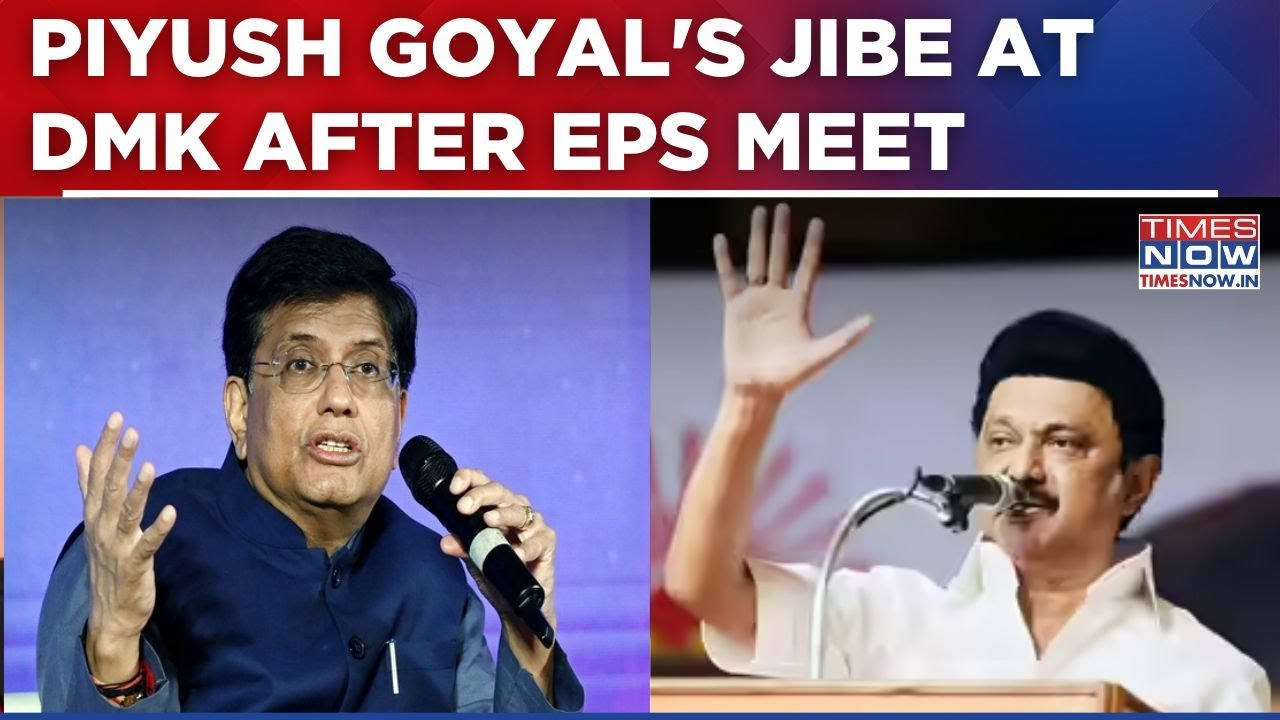 NDA To Form Govt In TN? Piyush Goyal Blasts DMK After EPS Meet, Says 'Stalin Should Be....'