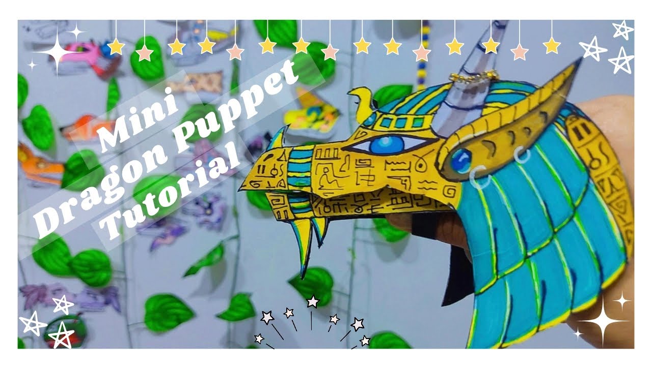 How to make a mini dragon puppet | Full tutorial | Mini Dragon Puppet tutorial | Baby Dragon puppet💖