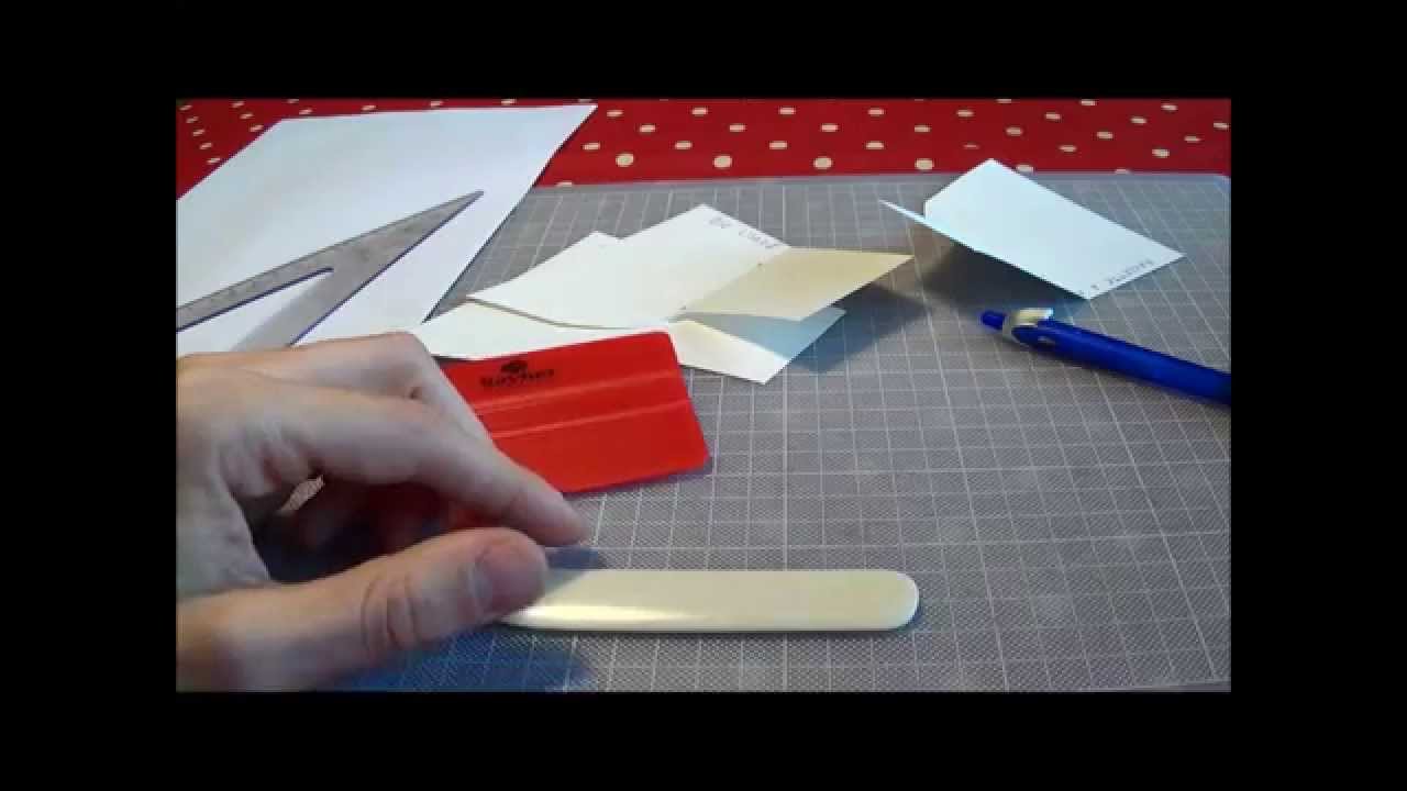 Tutoriel pop up book : Le materiel pour plier le papier