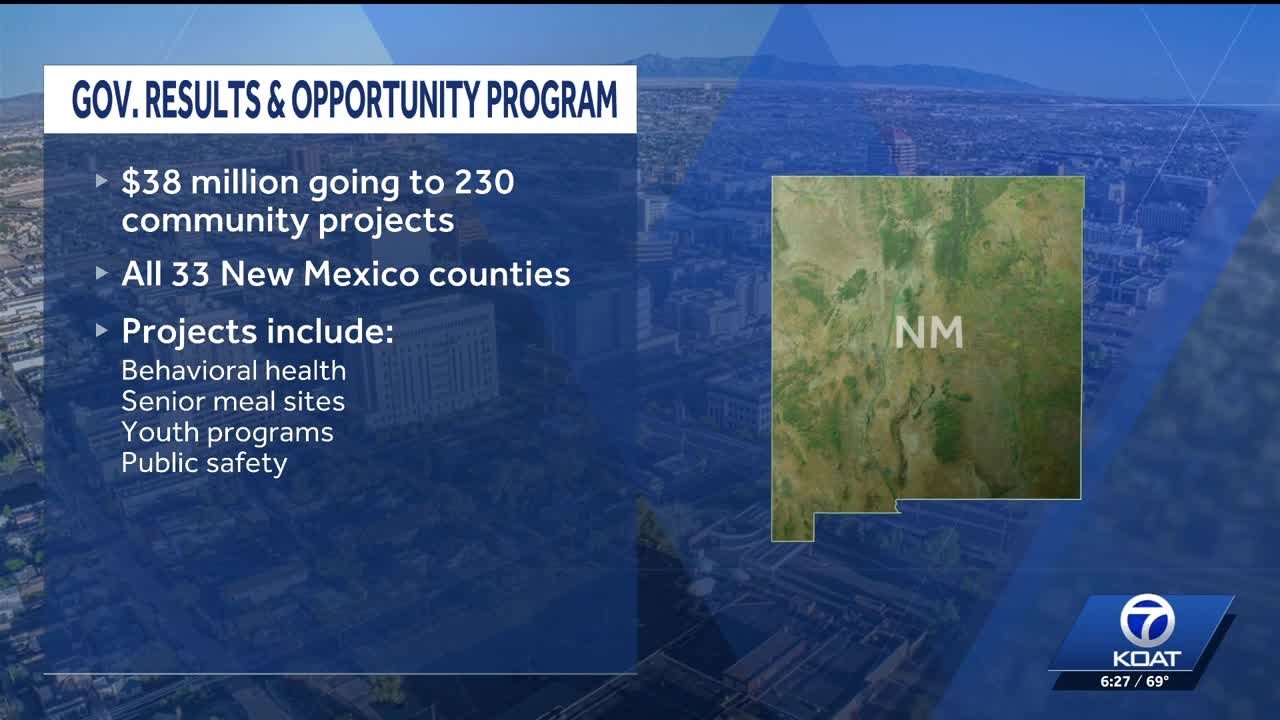 $38 million going to community projects across New Mexico