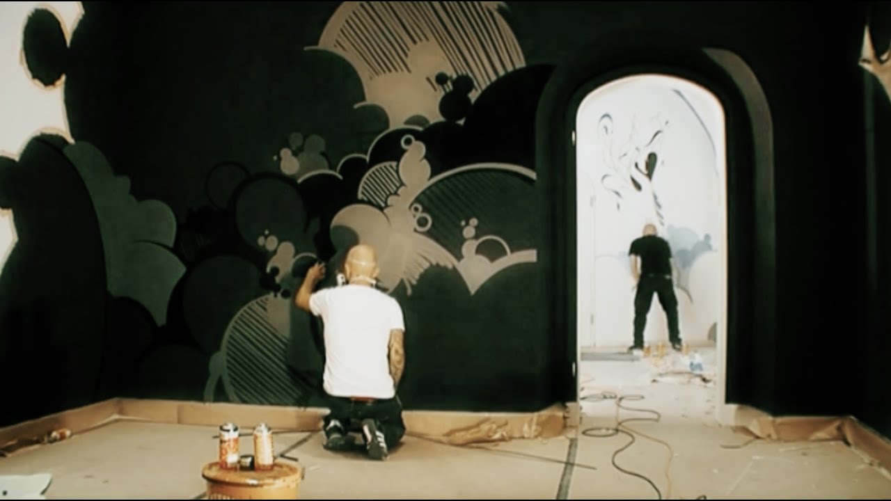 SIGI VON KOEDING & ATA BOZACI   Graffiti Apartment of Gunter Sachs   Castle at Lake W&ouml;rth, Austria