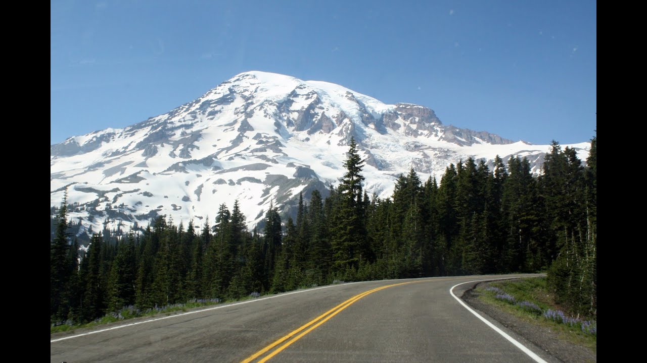 DRIVING FROM PUYALLUP TO MOUNT RAINIER, WA