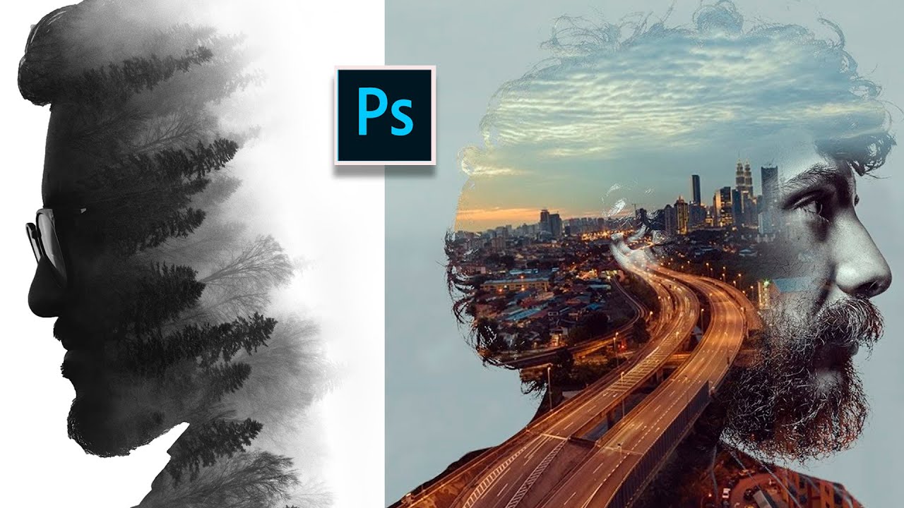 Como fazer Efeito Dupla Exposição |  Photoshop Tutorial 2021