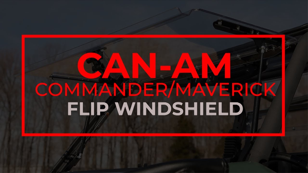 How to Install SuperATV's Flip Windshield on the Can-Am Commander/Maverick Trail