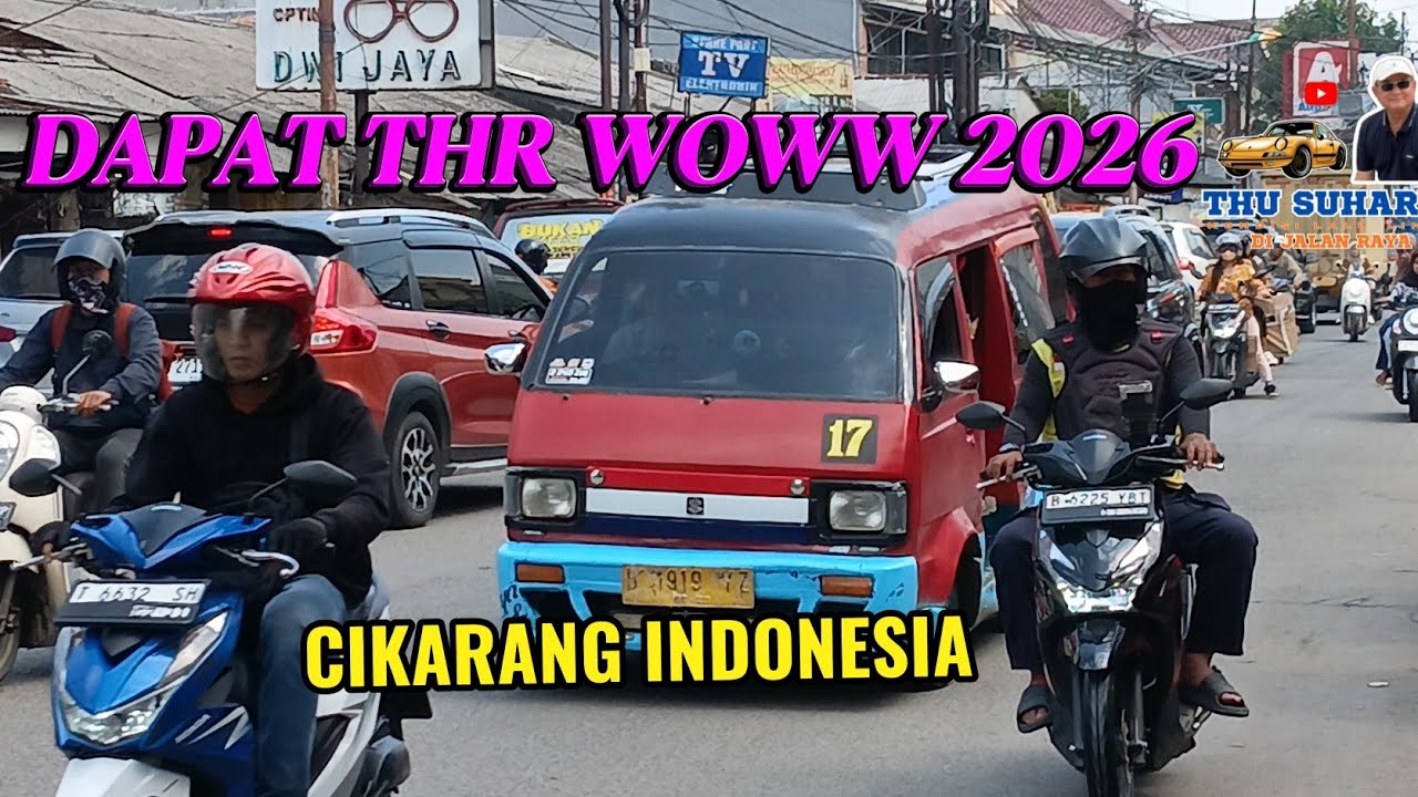 #KONDISI lalu lintas dijalan raya #Cikarangkota jawa barat 