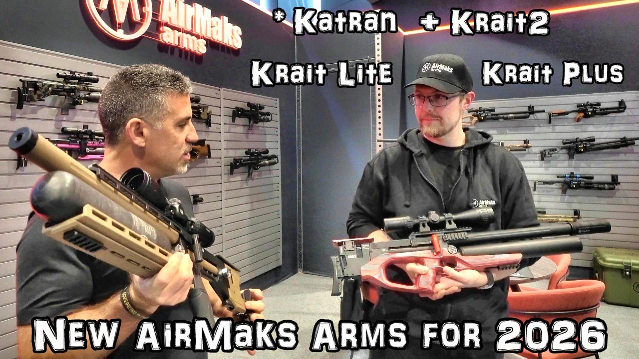 Пневматическое оружие AirMaks Arms (НОВИНКА 2026 года): Krait, Krait2, Krait Plus, Krait Light и ...