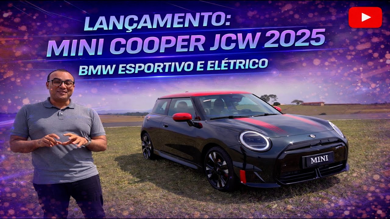LANÇAMENTO: MINI COOPER JCW 2025 - BMW ESPORTIVO E ELÉTRICO