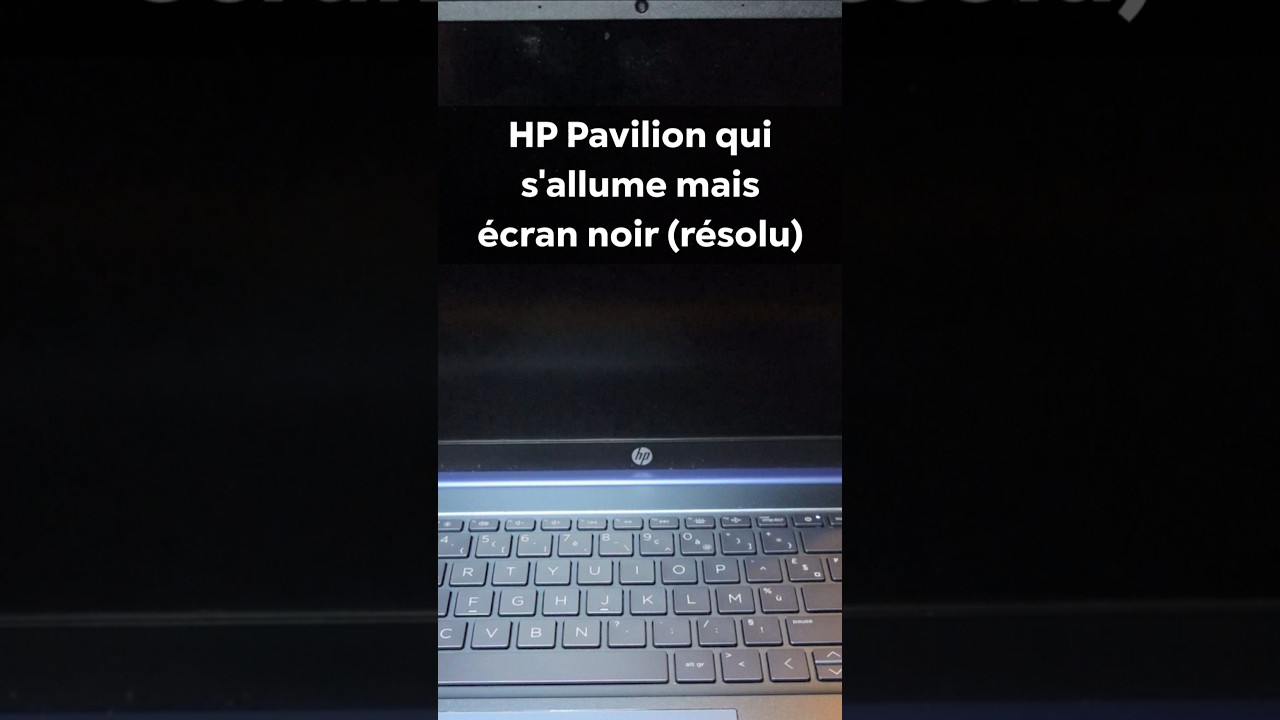 R&eacute;parer un PC HP qui d&eacute;marre avec un &eacute;cran noir #shorts #pc #repair #hp #diy