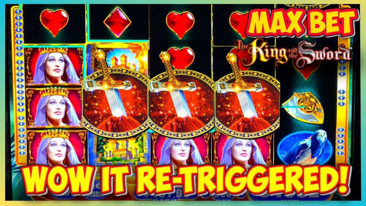 Live Crown Conquest The King and The Sword - Betting Big! Classic WMS Slot Machine - Great Session!