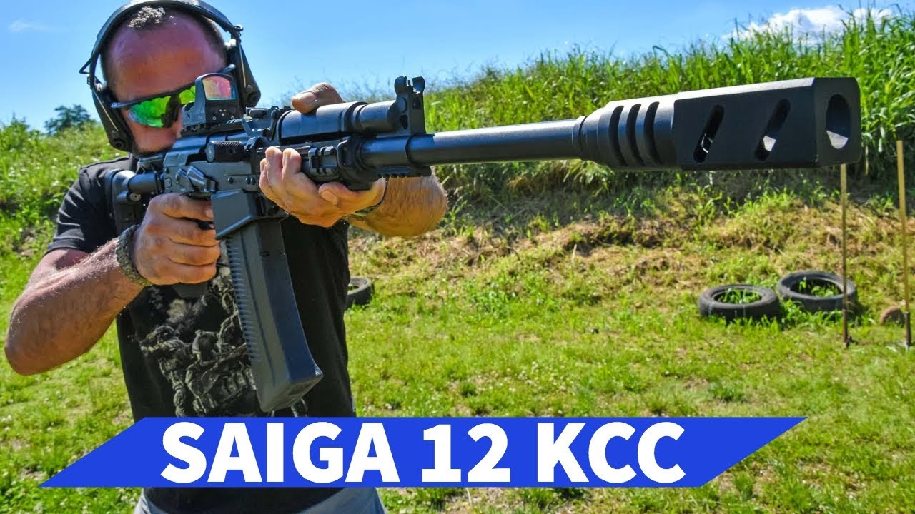 Saiga 12 KCC Military Grade. Prova di tiro in poligono