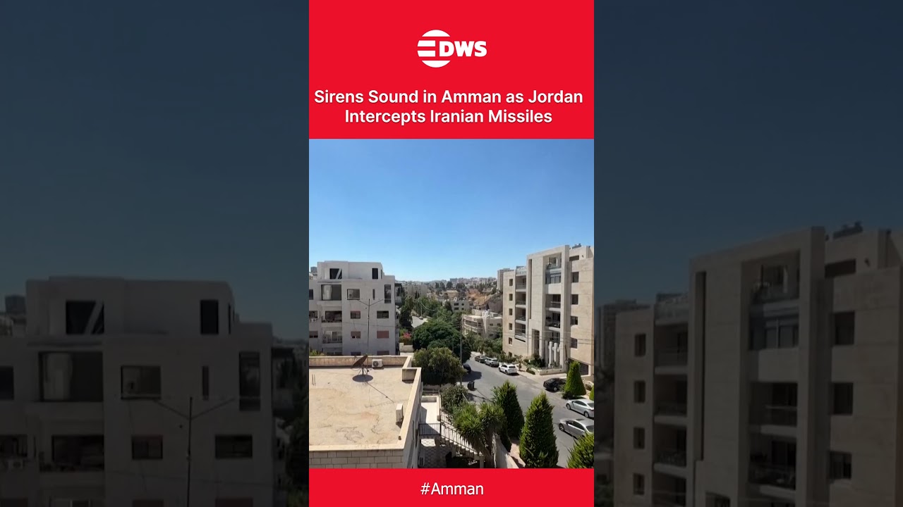 Jordan Says Iranian Missiles Shot Down as Sirens Echo Across Amman | DWS News | AH1C