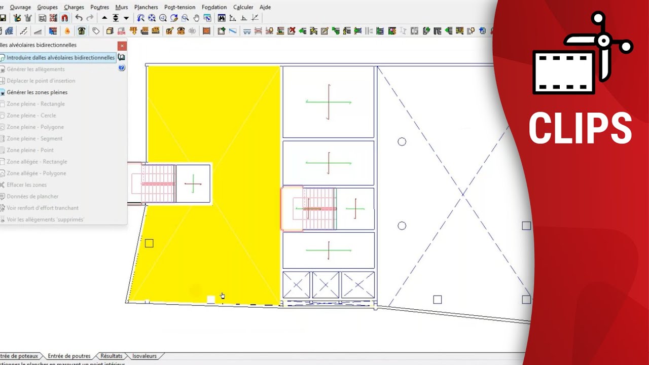 Nouveau module pour la conception de dalles alvéolaires bidirectionnelles dans CYPECAD