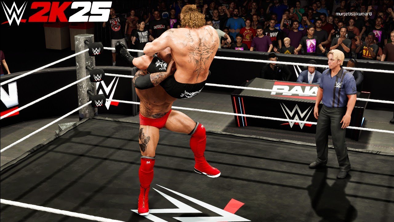 WWE 2k25 &mdash; Батиста против Брока Леснара: одиночный матч на Raw