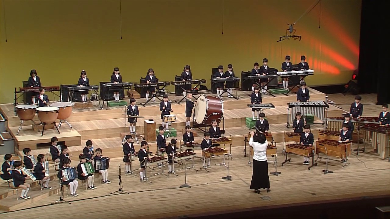 【りゅうせん幼稚園】第40回 おわかれ演奏会／器楽合奏　年長　行進曲「威風堂々」No,1 in D