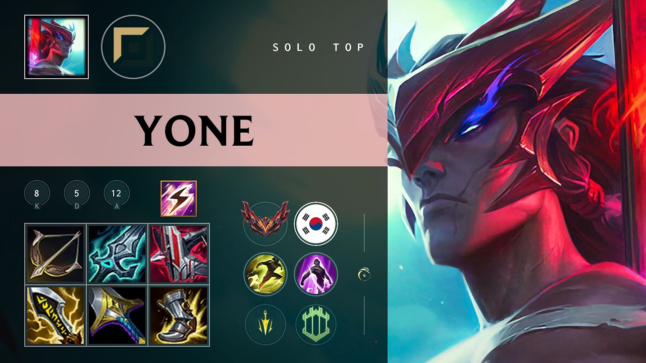 Yone Top vs Zed - KR Grandmaster Patch 26.10