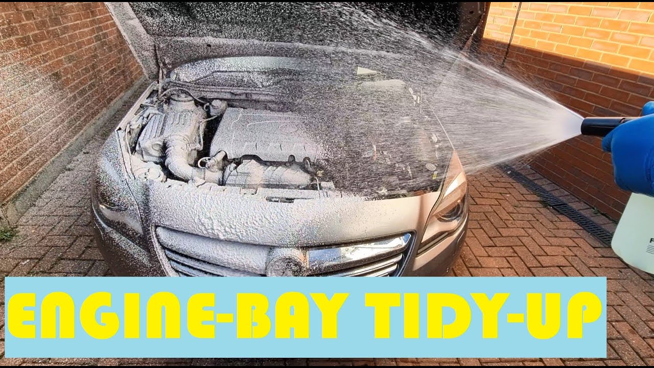 Cleaning therapy [Insignia extended engine-bay tidy-up] 🧼🫧🚘