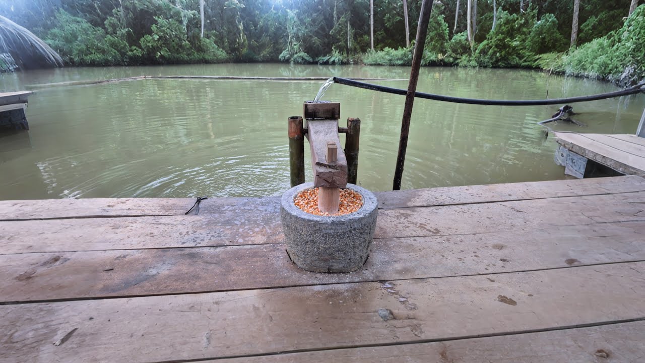 Water-powered corn mill. p186