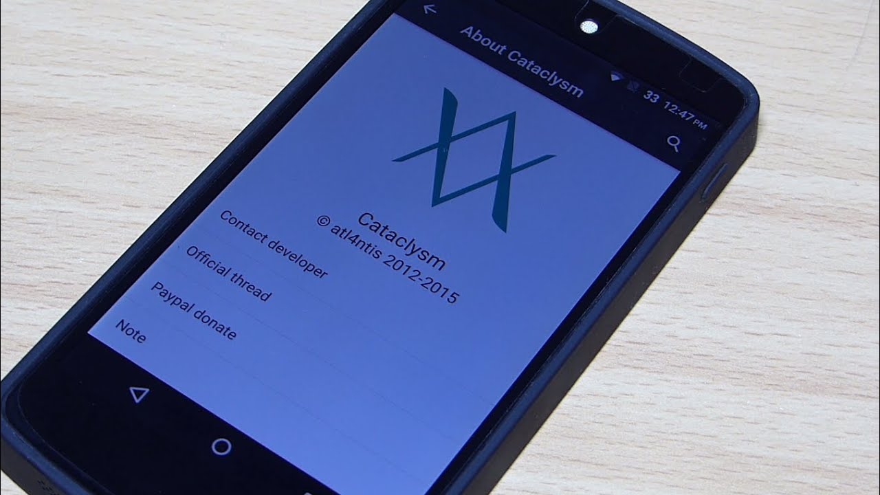 Cataclysm ROM For Nexus 5 - Android 5.1