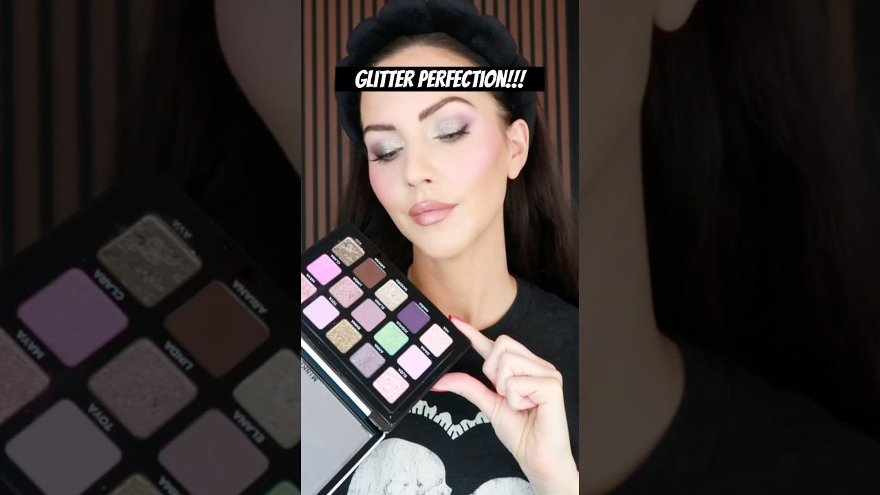 Adept Cosmetics Minka Palette. The best glitter eyeshadow!!! #glittereyeshadows tter