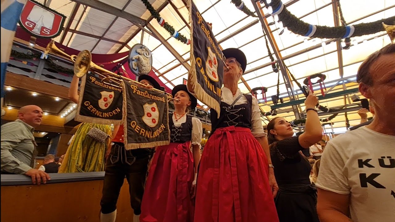 Münchner/Munich Oktoberfest 2024 - Fanfarenzug GERNLINDEN 03