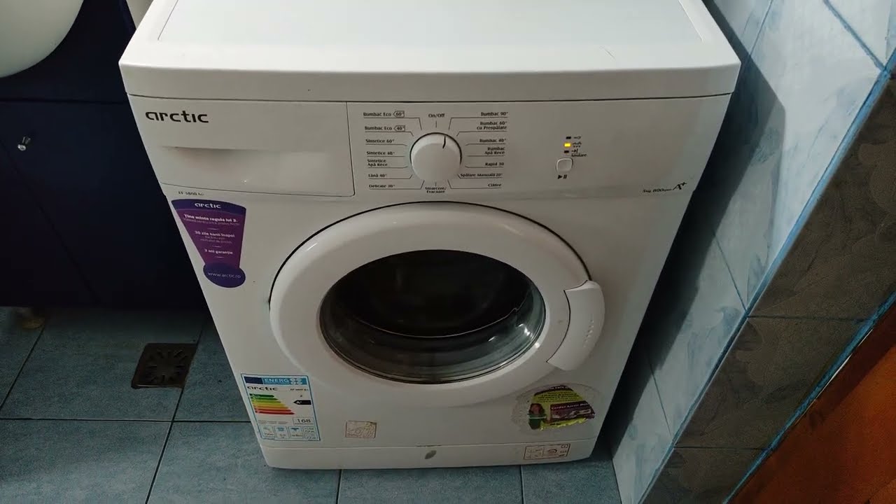 Curățare mașină de spălat Arctic EF5800 A+ cu oțet