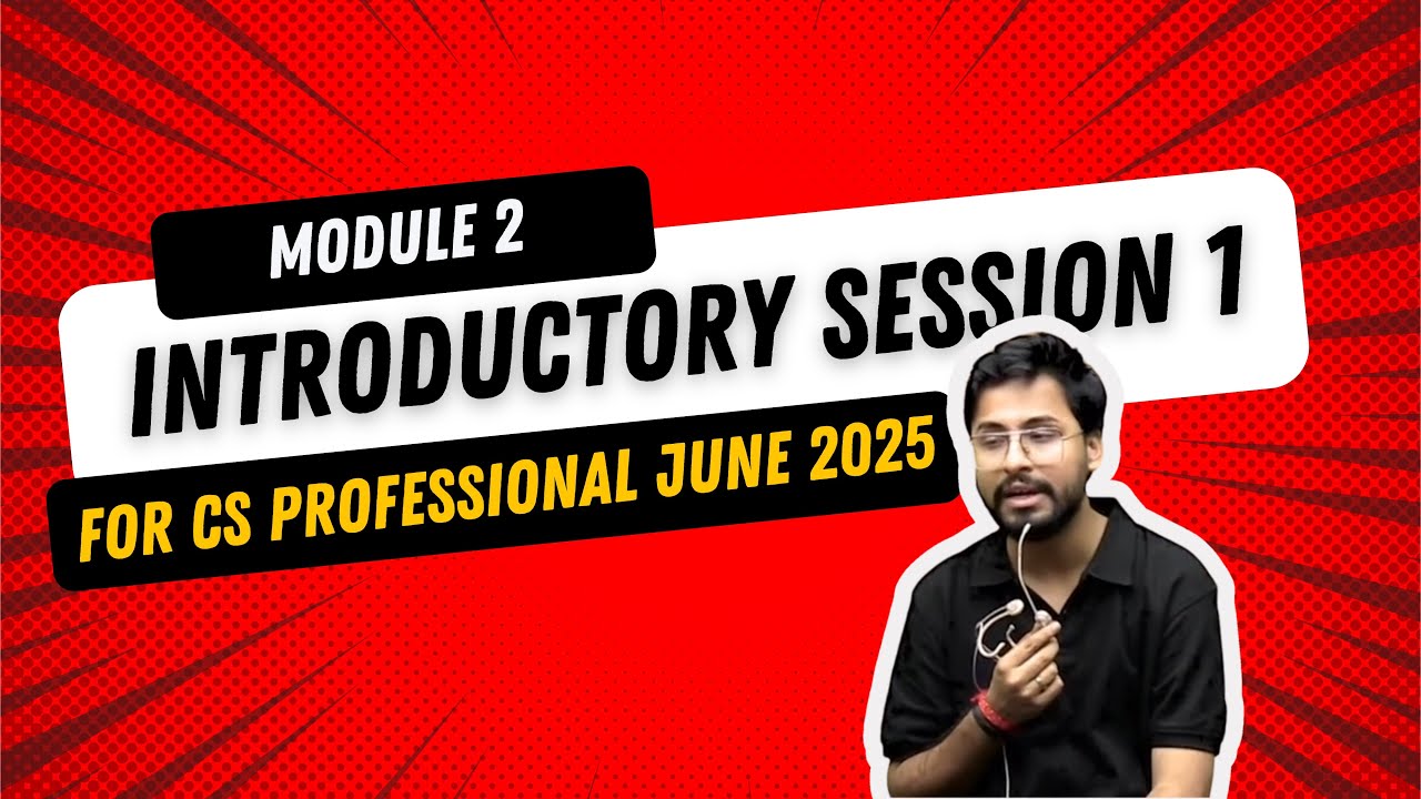 📚 CS Professional CRVI |🧑🏼‍🏫 Shubhamm Sukhlecha | 🎓 Lecture 1 | 📅 June 25 #CSProfessional #CRVI