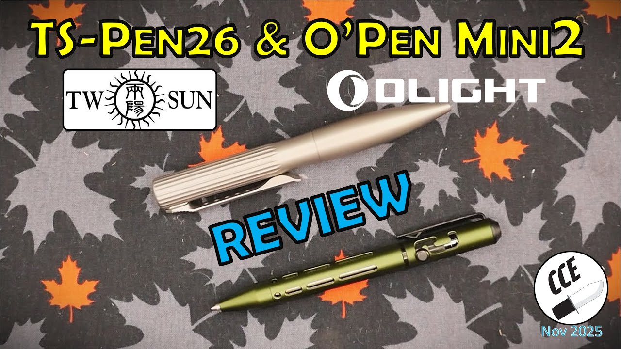 EDC Pens from TwoSun and O'Light