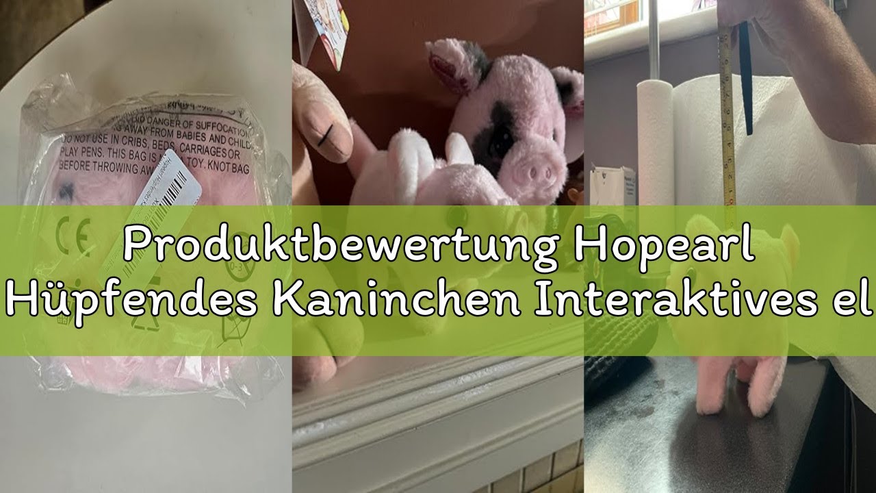 Produktbewertung Hopearl Hüpfendes Kaninchen Interaktives elektronisches Haustier Plüschhasenspielze