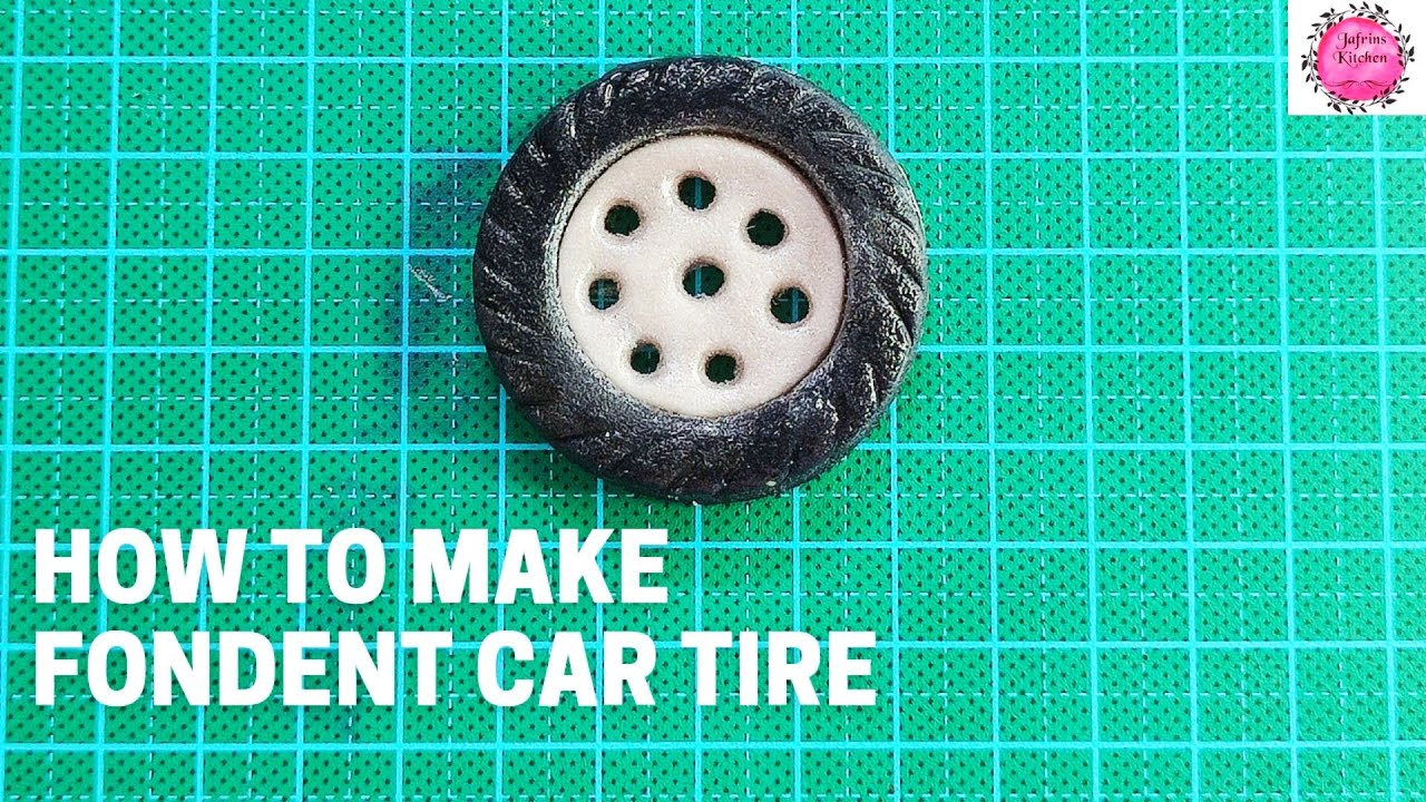 How to make fondent tire||Fondent tire making tutorial|| fondent Car wheels making