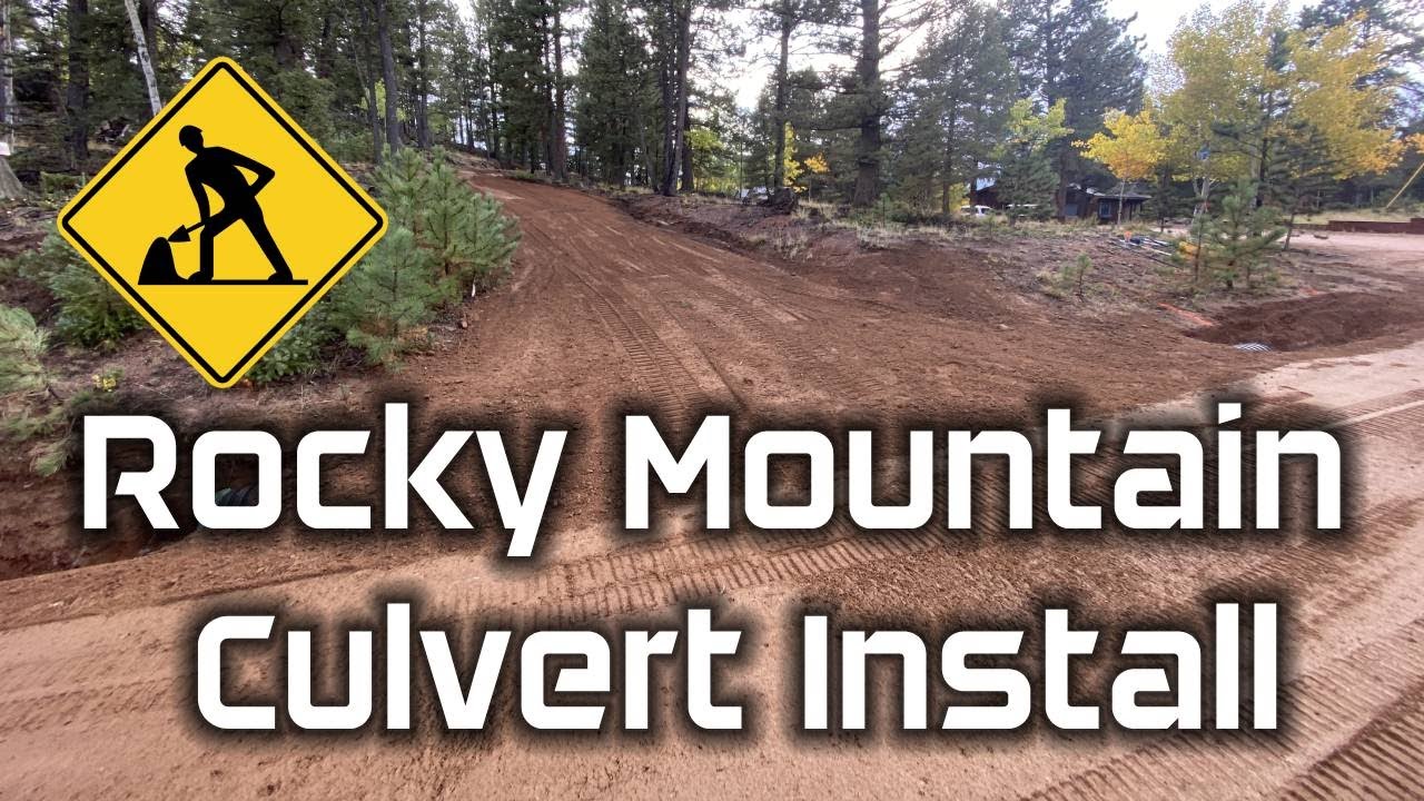 Installing a Culvert in Hard Ground w/ Cat304e2 Mini Excavator & Cat259D3 Compact Track Loader