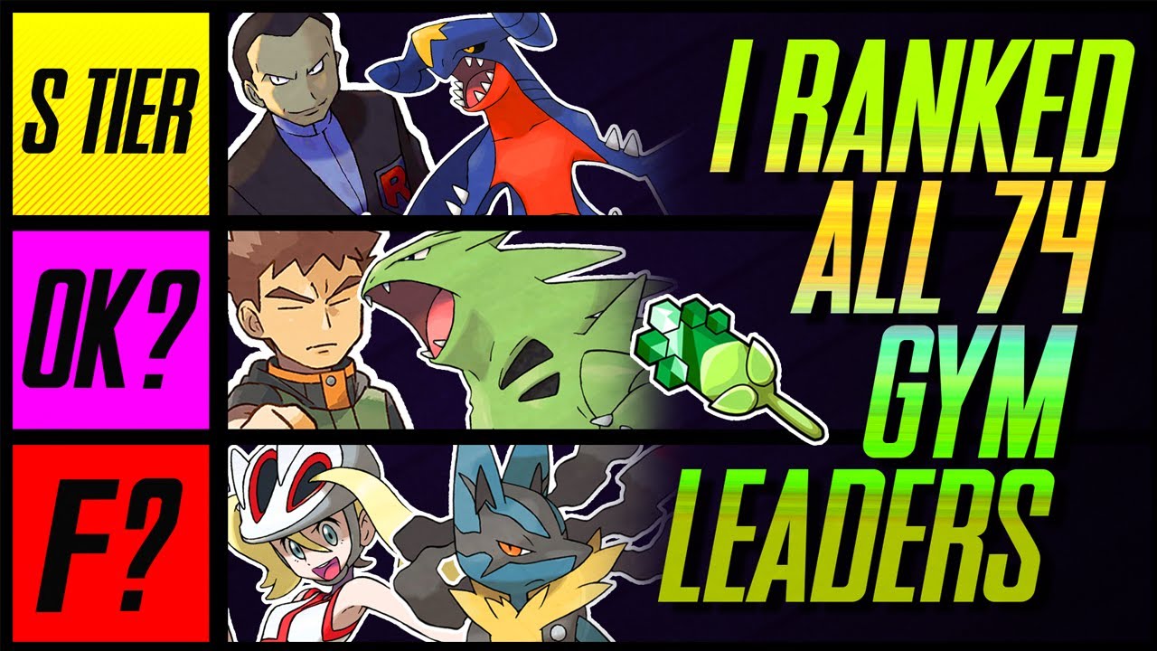 I Ranked All 74 Pokemon Gym Leaders | Mr1upz