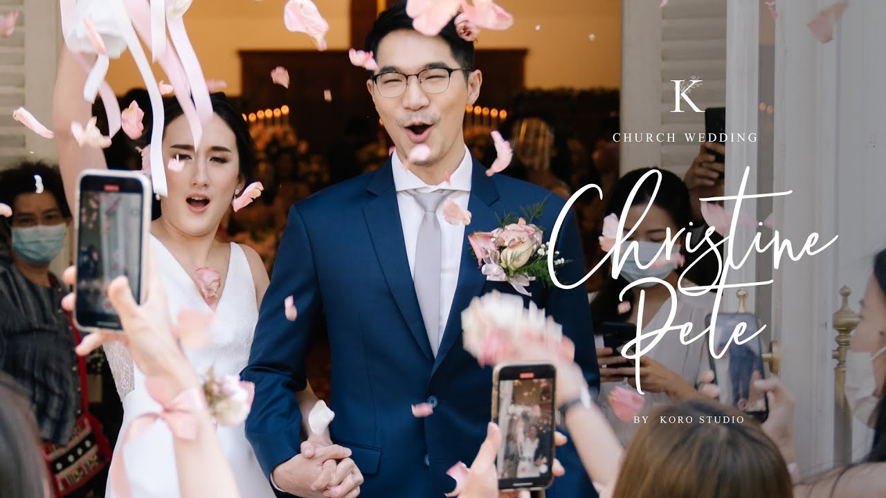 งานแต่งแบบคริสต์ งานแต่งในโบสถ์ คริสตจักรสืบสัมพันธวงศ์ Church Wedding in Bangkok Thailand