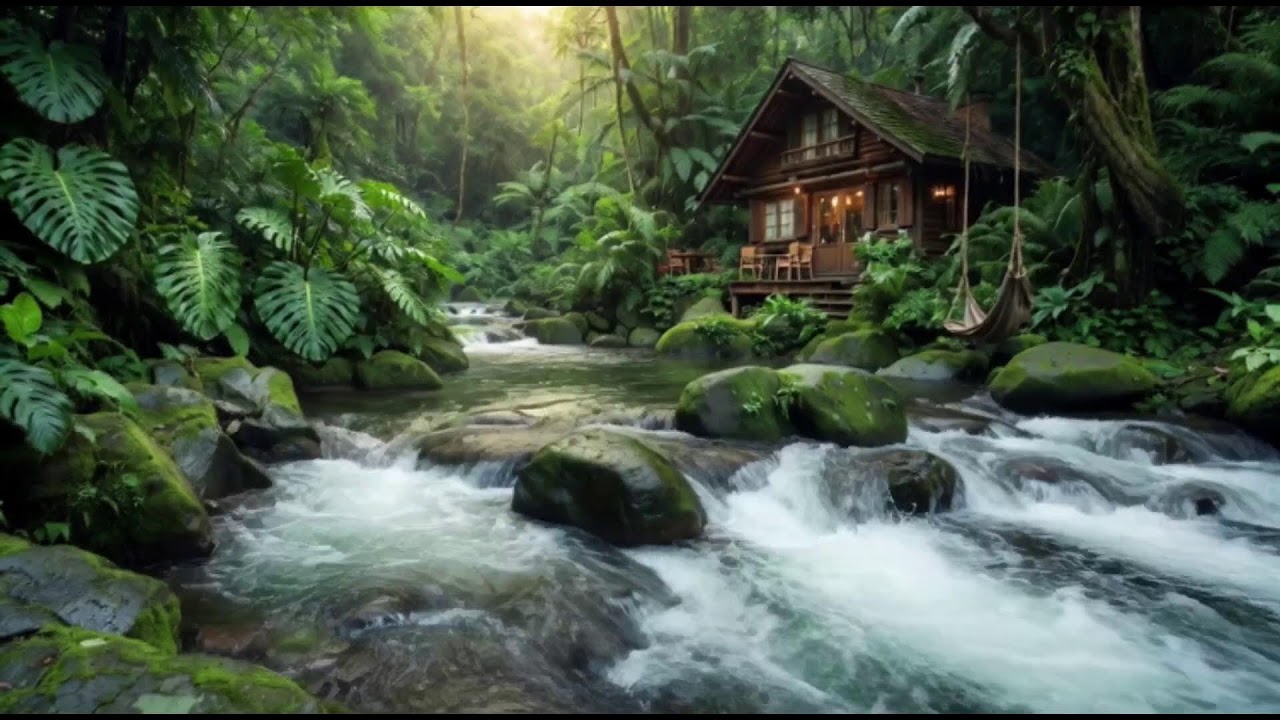 Calm Forest River Sounds | Relaxing Water Flow Nature White Noise for Deep Sleep
