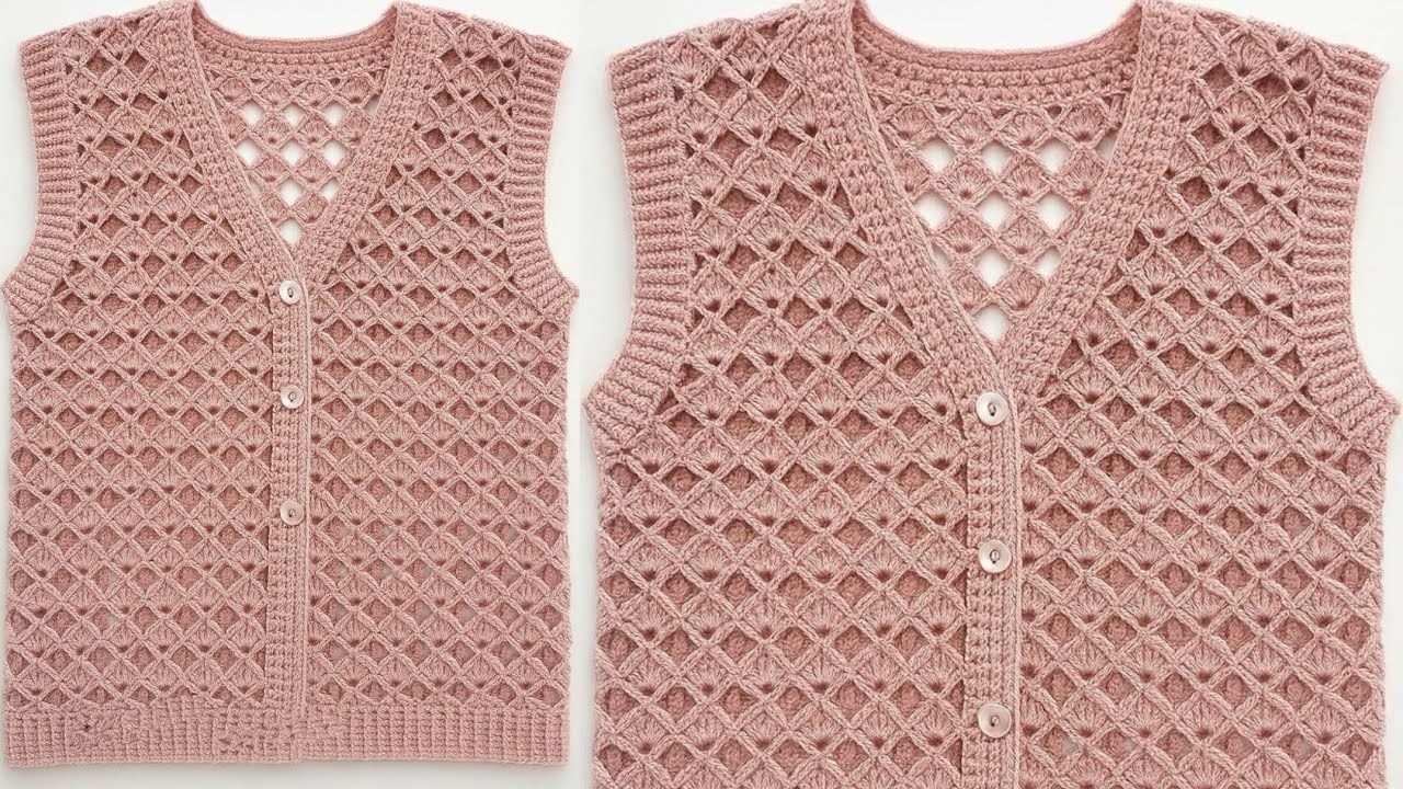 WoW💯😮 Crochet Women Sweater Pattern 😍 Crochet Vest Pattern 🤩 easy Stitch Only