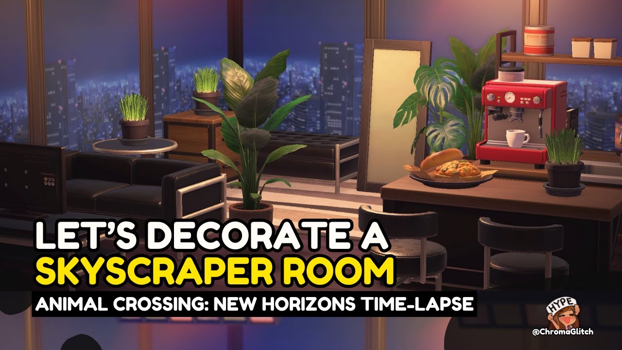 Decorating A Skyscraper Hotel Room in Animal Crossing New Horizons