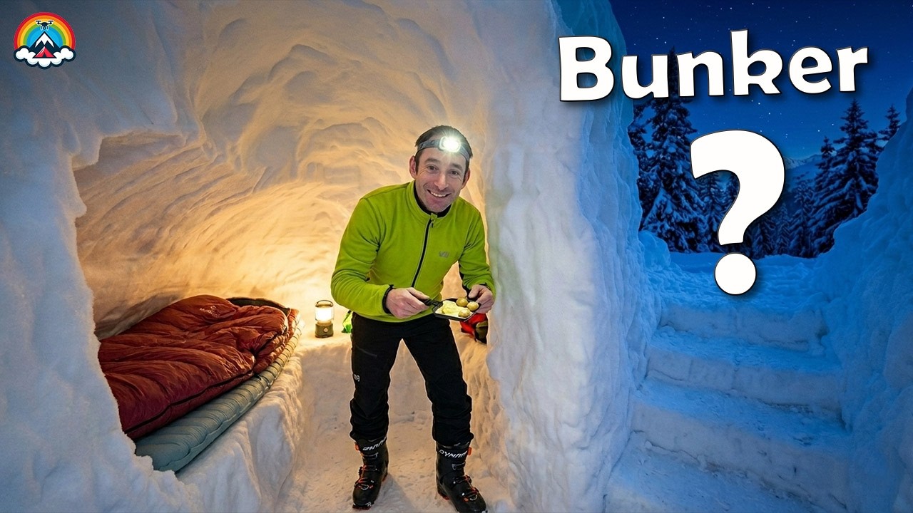 Bunker dans la neige !! Je dors dedans ?