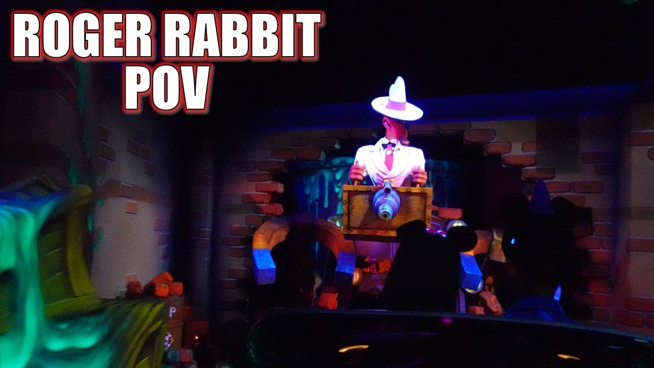 Roger Rabbit's Car Toon Spin POV (60FPS), Tokyo Disneyland Spinning Dark Ride | Non-Copyright