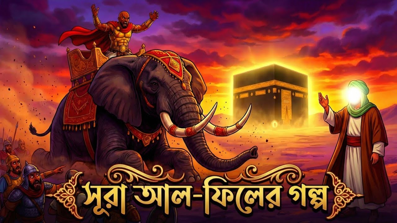 সূরা ফীল এর গল্প | Surah al-fil | ইসলামিক বাংলা  গল্প। 