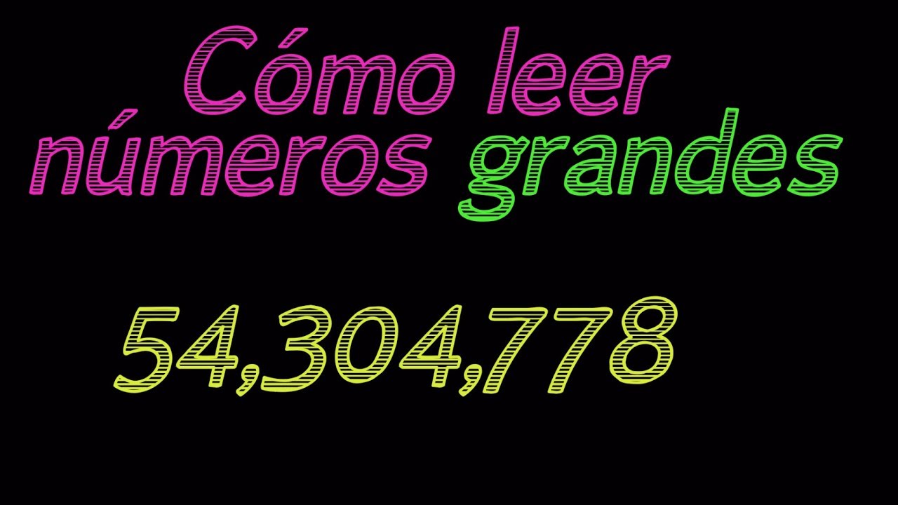 Como leer números grandes hasta los millones - Matematicas para principiantes  - Aprende con Ame